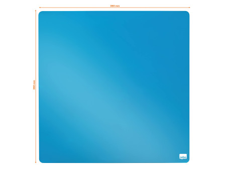nobo Tableau mémo carré, (L)360 x (H)360 mm, bleu
