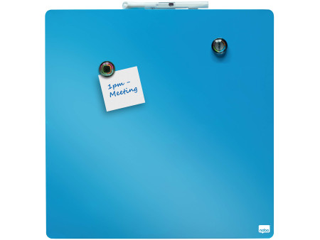 nobo Tableau mémo carré, (L)360 x (H)360 mm, bleu