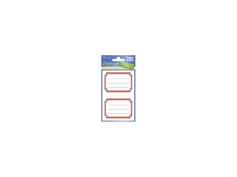 ZDesign SCHOOL Etiquettes livres 'bordures', couleur
