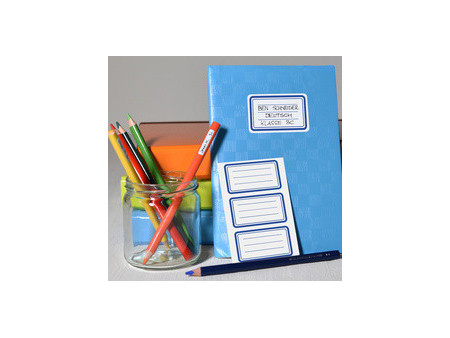 ZDesign SCHOOL Etiquettes livres 'bordures', couleur
