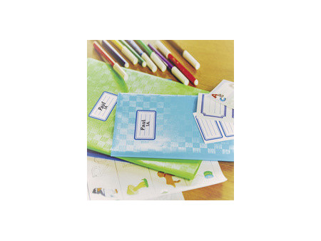 ZDesign SCHOOL Etiquettes livres 'bordures', couleur