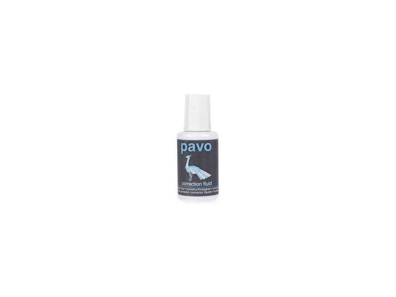 pavo Correcteur liquide, blanc, contenu: 20 ml