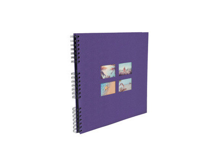 EXACOMPTA Album photos à spirales MILANO 320 x 320 mm,violet