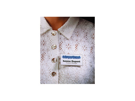 DURABLE Badge à aimant, 90 x 54 mm, transparent
