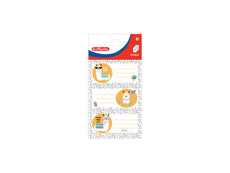 herlitz Étiquettes pour livres Lama, 76 x 35 mm