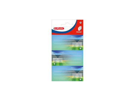 herlitz Étiquettes pour livres Football, 76 x 35 mm