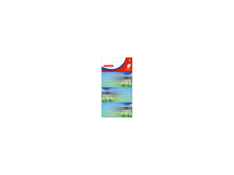 herlitz Étiquettes pour livres Football, 76 x 35 mm