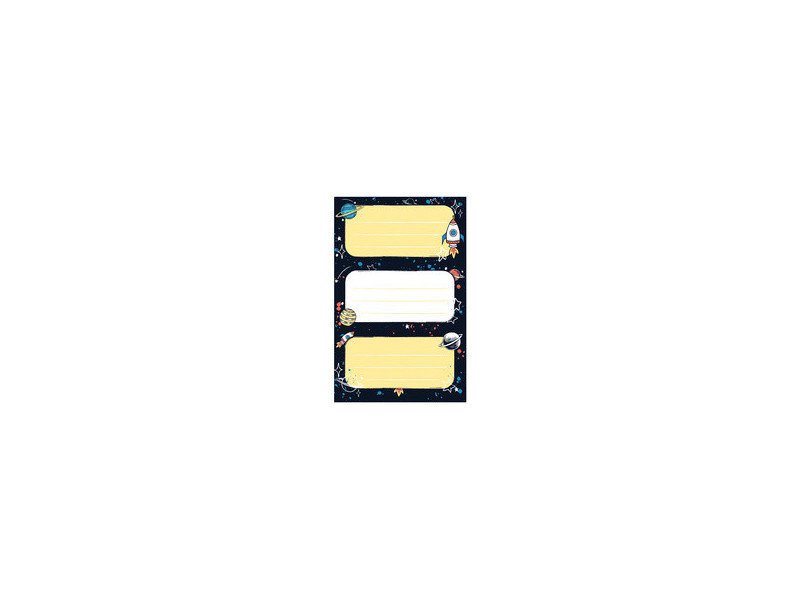 herlitz Étiquettes pour livres Space, 76 x 35 mm