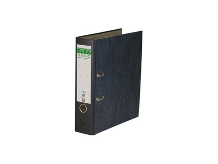 ELBA classeur rado papier marbré, largeur de dos: 80 mm,noir
