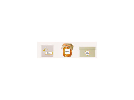 ZDesign HOME Étiquette, cadre doré, 70 x 21 mm