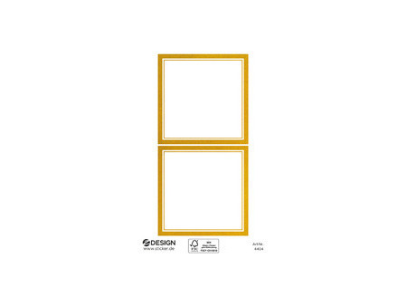 ZDesign HOME Étiquette, cadre doré, 70 x 21 mm