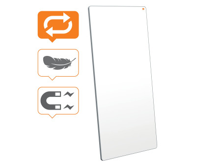 nobo Tableau blanc Move & Meet, (l)900 x (H)1.800 mm, blanc