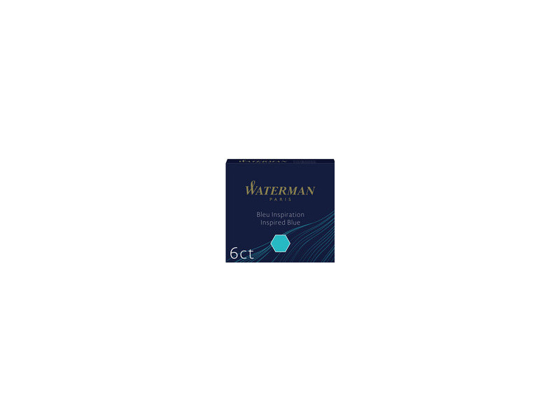 WATERMAN Cartouches d'encre standard mini, bleu sérénité