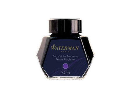 WATERMAN Flacon d'encre, contenu: 50 ml, en verre, violet