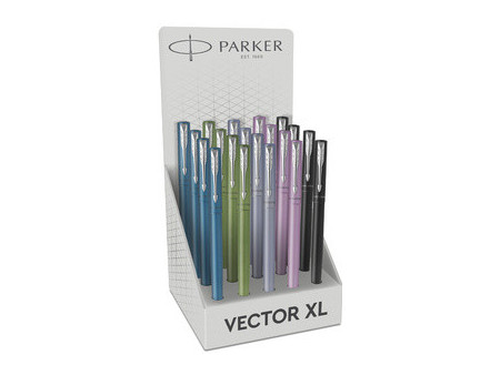 PARKER Stylo plume VECTOR XL, présentoir de 20