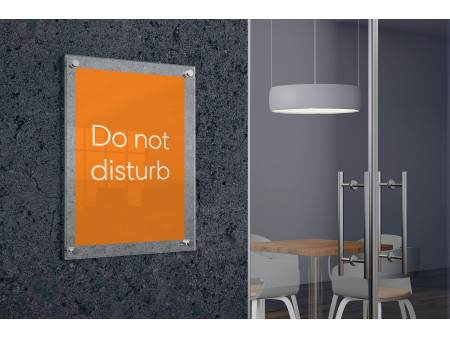 nobo Porte-affiche acrylique Premium Plus, A4, transparent