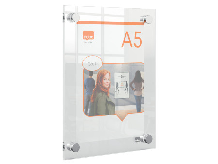 nobo Porte-affiche acrylique Premium Plus, A5, transparent