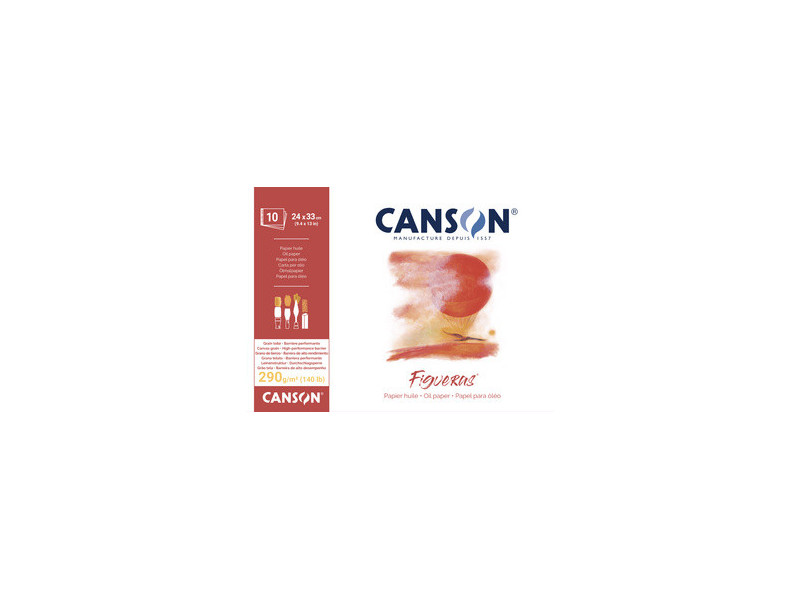 CANSON Bloc papier dessin 'Figueras', 297 x 420 mm, 290 g/m2