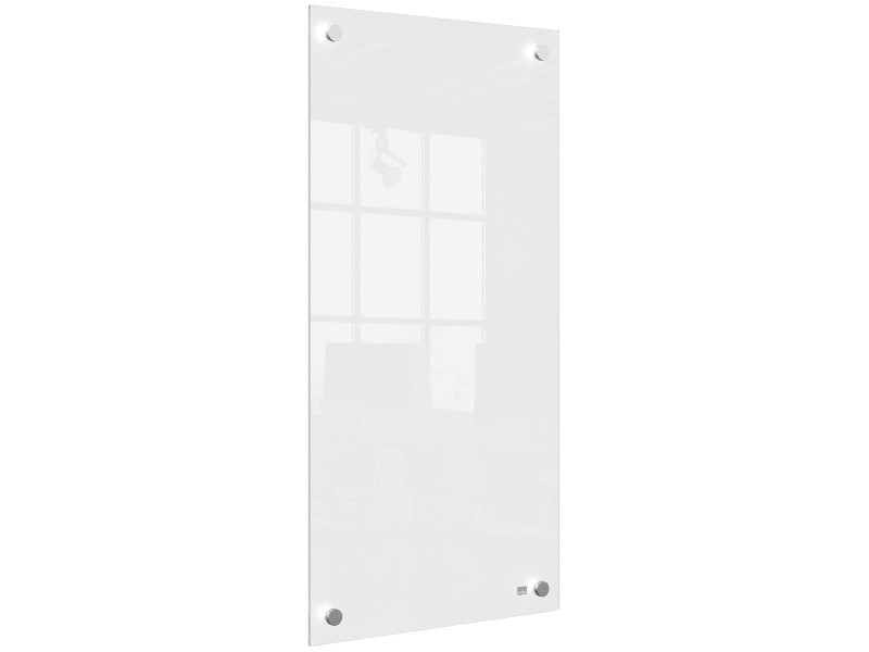 nobo Tableau blanc en verre/bloc-notes, (L)300 x (H)600 mm