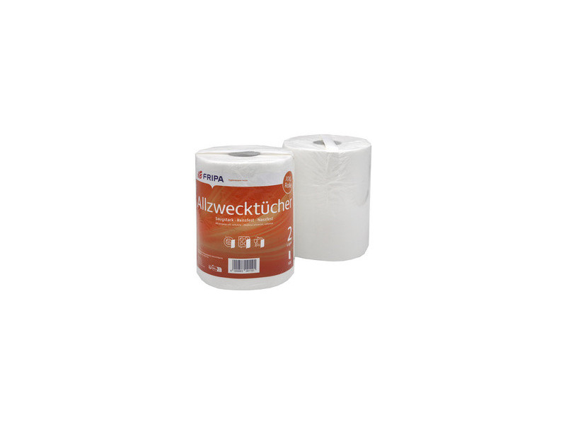 Fripa Papier nettoyant multi-usage, blanc, sur rouleau