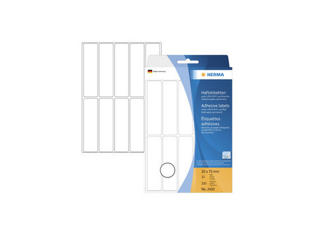 HERMA Etiquette multi-usage, 19 x 40 mm, grand paquet,blanc
