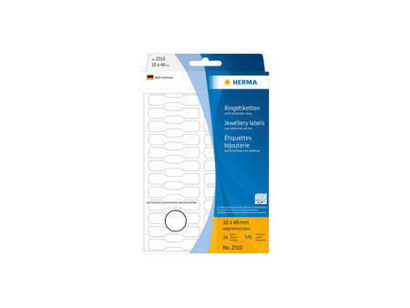 HERMA Etiquette bijouterie, 10 x 49 mm, en semi carton