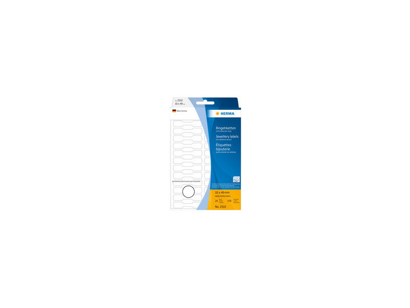 HERMA Etiquette bijouterie, 10 x 49 mm, en semi carton