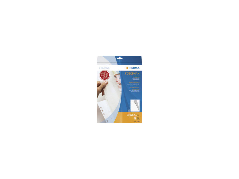 HERMA Feuillets carton pour photos, 230 x 297 mm, blanc