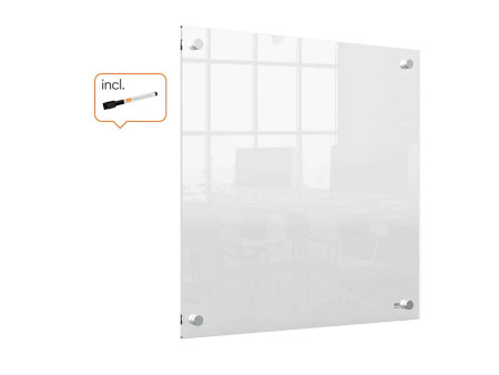 nobo Tableau blanc mural acrylique, (L)450 x (P)28x (H)450mm