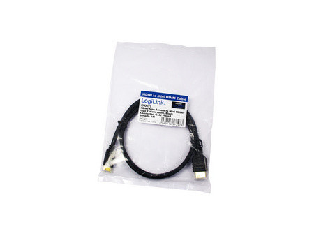 LogiLink Câble HDMI, A mâle - mini C mâle, 1,5 m