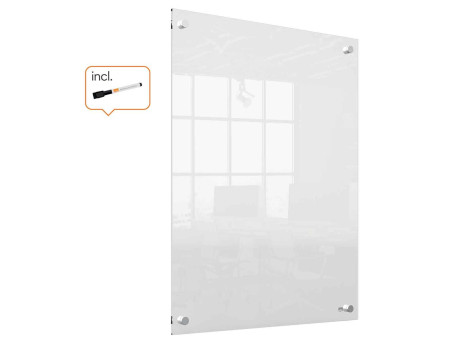 nobo Tableau blanc mural acrylique, (L)600x (P)28 x (H)450mm