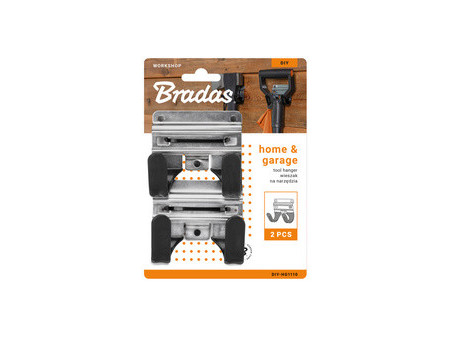Bradas Porte-outils à 2 crochets, set de 2