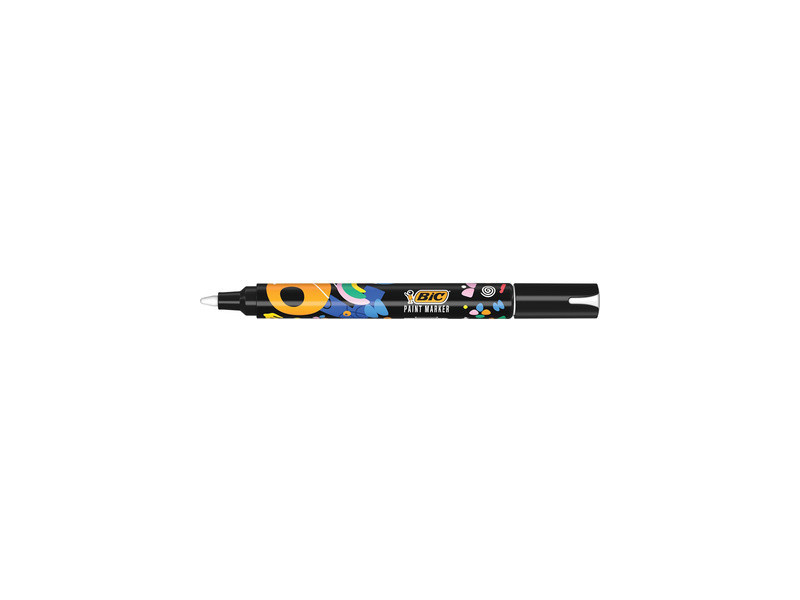 BIC Marqueur permanent Intensity, pointe ogive, blanc