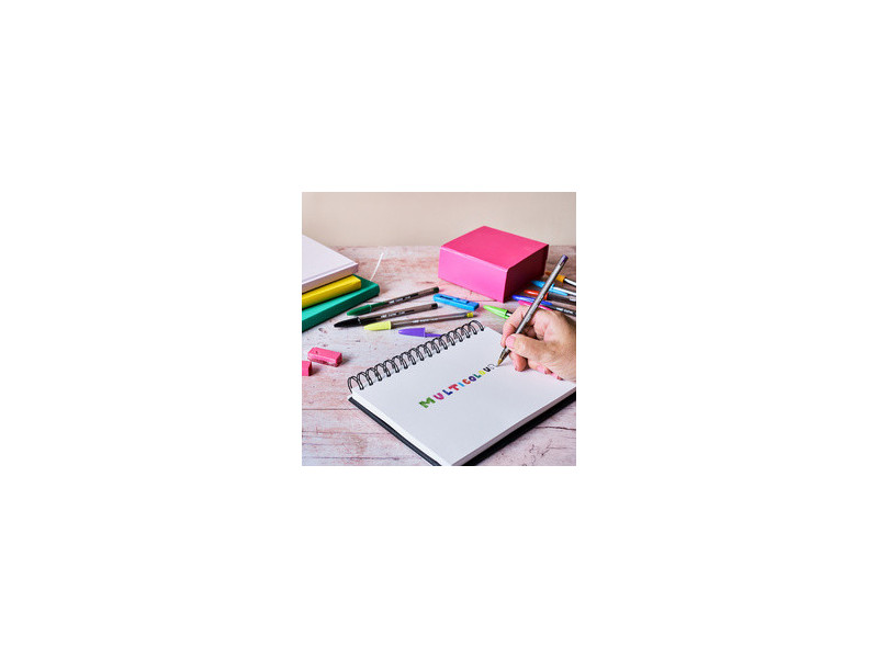 BIC Stylo à bille Cristal Large Multicolor, sachet de 10