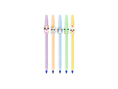 BIC Stylo à bille Cristal Pastel Figurines, carton de 20