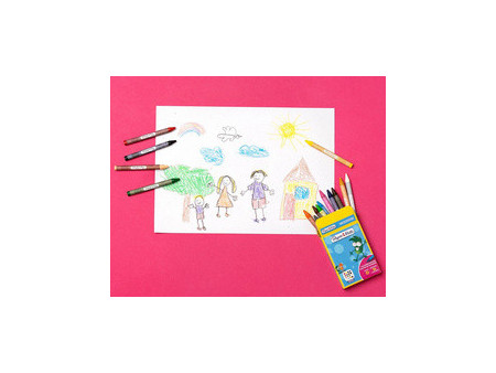 Paper:Mate Crayons de cire Kids Colouring, blister de 16