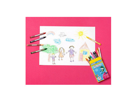 Paper:Mate Crayons de cire Kids Colouring, blister de 16