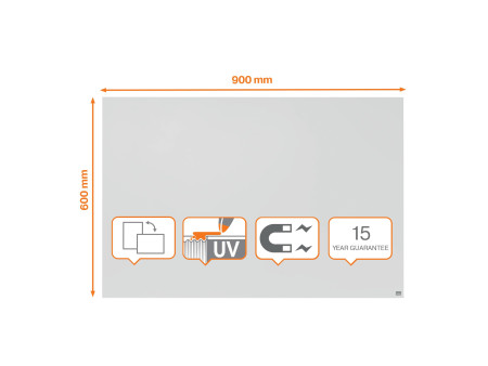 nobo Tableau blanc Infinity Steel, (L)900 x (H)600 mm
