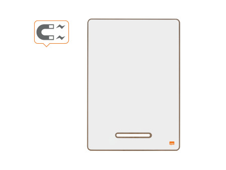 nobo Set d'ardoises blanches, cadre en bois, A4, blanc