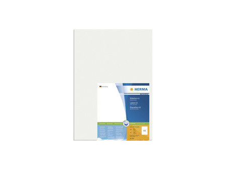 HERMA Étiquette universelle PREMIUM, 297 x 420 mm, blanc