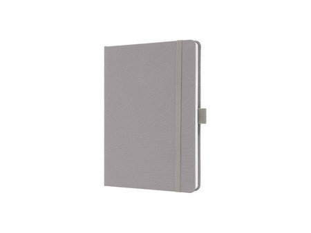 sigel Carnet de notes Jolie Feel, tissu, A5, ligné, gris