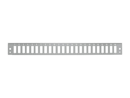 LogiLink Façade pour tiroir optique 19' 24 ports, gris clair