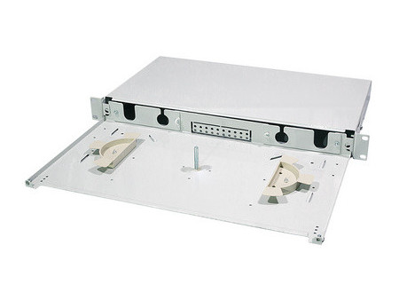 LogiLink Façade pour tiroir optique 19' 24 ports, gris clair