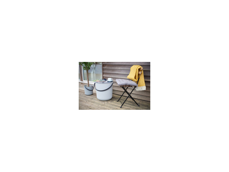 Plast team Seau de rangement AKITA, 53 litres, gris nuage