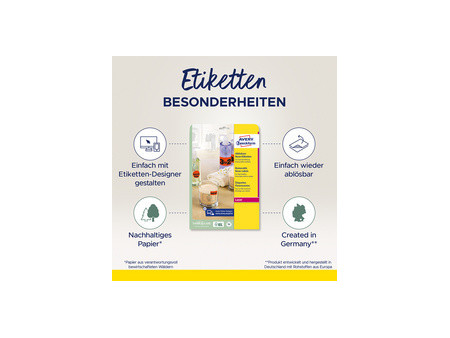 AVERY Zweckform Stick&Lift Etiquette, diamètre: 63,5 mm