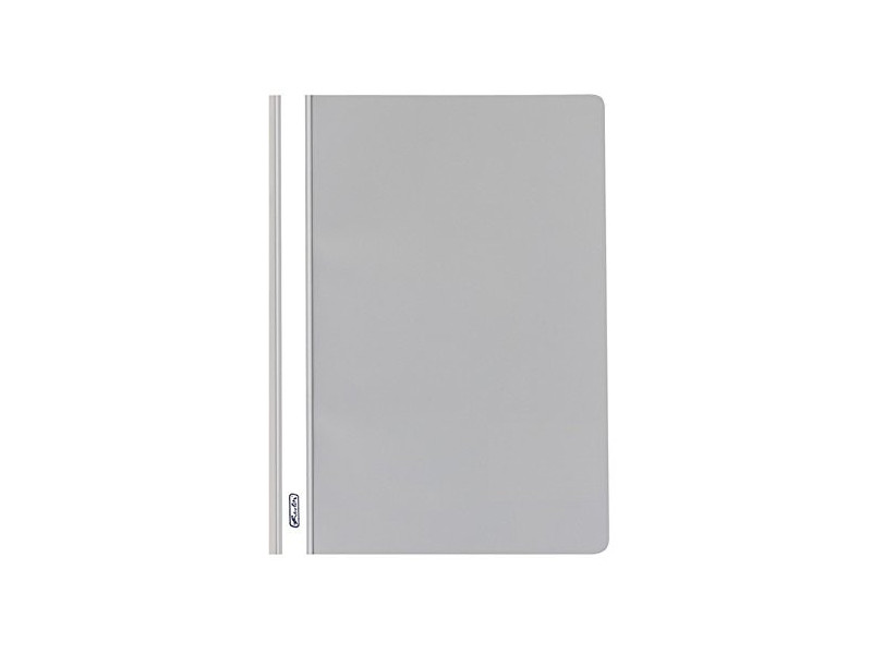 herlitz Chemise à lamelle, A4, en film PP, gris clair