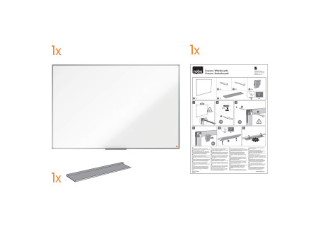 nobo Tableau blanc Essence en acier, (L)1.500 x (H)1.000 mm