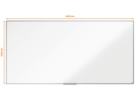 nobo Tableau blanc Essence en acier, (L)2.400 x (H)1.200 mm