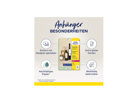 AVERY Zweckform Etiquette américaine, carton, 220 g/m2