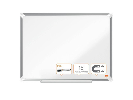 nobo Tableau blanc mural Premium Plus acier, (L)900 x